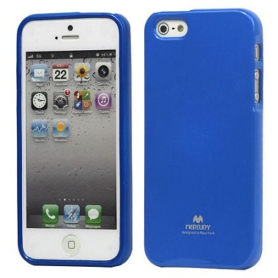 „Mercury“ Color kieto silikono (TPU) mėlynas Apple iPhone SE (5, 5s) dėklas (dėkliukas) / Priedai.lt