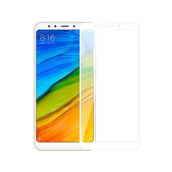 „Hat-Prince“ Tempered Glass apsauginis ekrano stiklas 0.26 mm - baltas (Redmi 5)