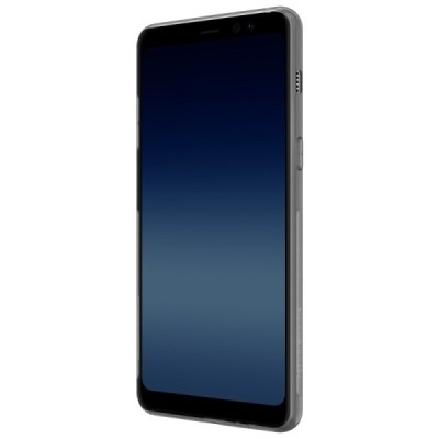 Samsung Galaxy A8 2018 (A530F) Nillkin Nature plonas skaidrus (permatomas) silikoninis TPU pilkas dėklas / Priedai.lt