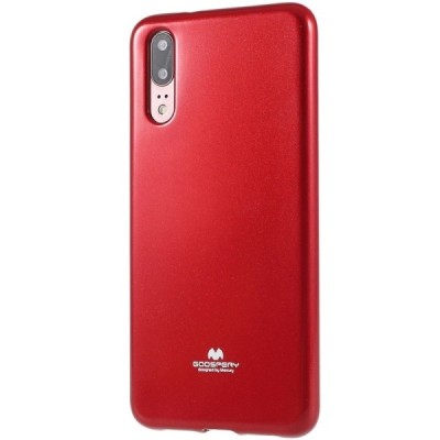Huawei P20 Mercury sarkans cieta silikona (TPU) apvalks / vacins.lv