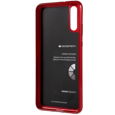 Huawei P20 Mercury sarkans cieta silikona (TPU) apvalks / vacins.lv