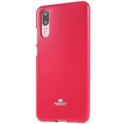 Huawei P20 Mercury tumši rozs cieta silikona (TPU) apvalks / vacins.lv