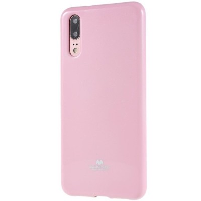 Huawei P20 Mercury gaiši rozs cieta silikona (TPU) apvalks / vacins.lv