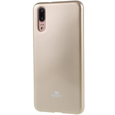 Huawei P20 Mercury zelta cieta silikona (TPU) apvalks / vacins.lv