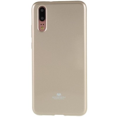 Huawei P20 Mercury zelta cieta silikona (TPU) apvalks / vacins.lv