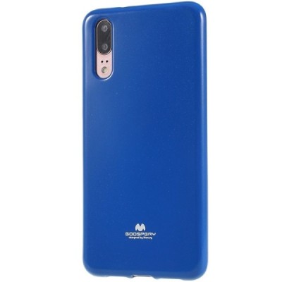 Huawei P20 Mercury tumši zils cieta silikona (TPU) apvalks / vacins.lv