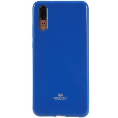 Huawei P20 tamsiai mėlynas Mercury kieto silikono (TPU) dėklas - nugarėlė / Priedai.lt