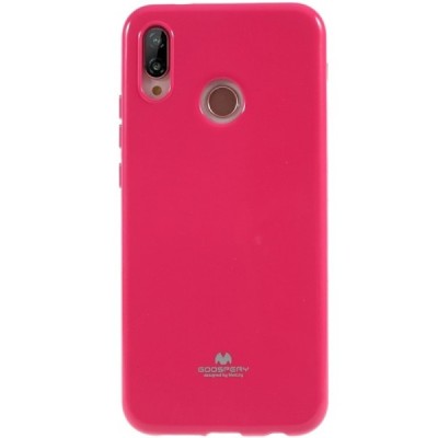 Huawei P20 Lite (Nova 3e) tamsiai rožinis Mercury kieto silikono (TPU) dėklas - nugarėlė / Priedai.lt