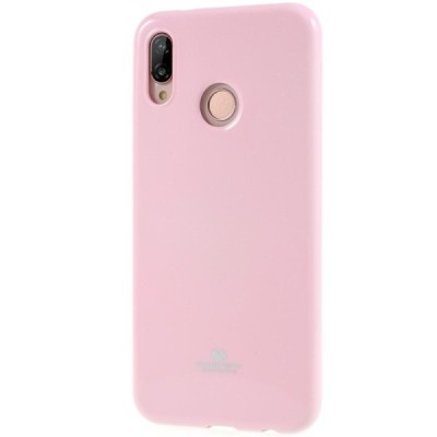 Huawei P20 Lite (Nova 3e) šviesiai rožinis Mercury kieto silikono (TPU) dėklas - nugarėlė / Priedai.lt
