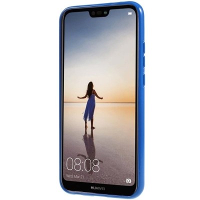 Huawei P20 Lite (Nova 3e) tamsiai mėlynas Mercury kieto silikono (TPU) dėklas - nugarėlė / Priedai.lt