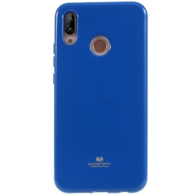 Huawei P20 Lite (Nova 3e) tamsiai mėlynas Mercury kieto silikono (TPU) dėklas - nugarėlė / Priedai.lt