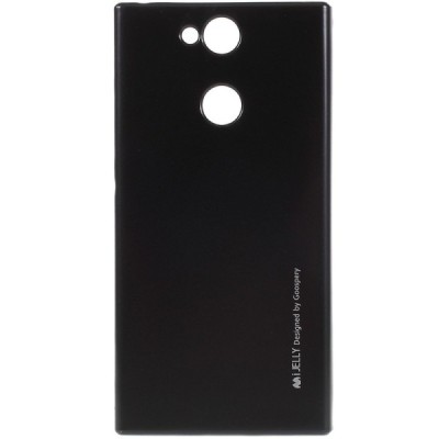 Sony Xperia XA2 (XA2 Dual) Mercury melns cieta silikona (TPU) apvalks / vacins.lv