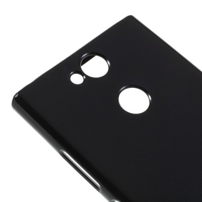 Sony Xperia XA2 (XA2 Dual) Mercury melns cieta silikona (TPU) apvalks / vacins.lv