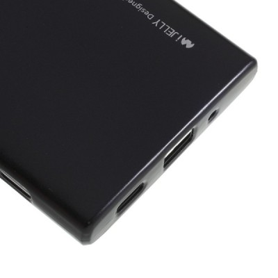 Sony Xperia XA2 (XA2 Dual) Mercury melns cieta silikona (TPU) apvalks / vacins.lv