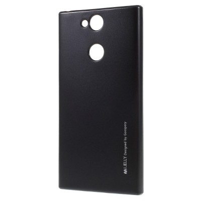 Sony Xperia XA2 (XA2 Dual) Mercury melns cieta silikona (TPU) apvalks / vacins.lv