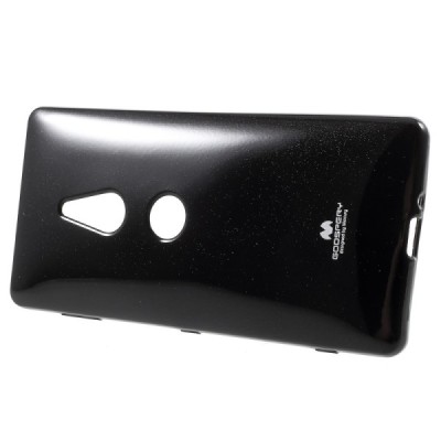 Sony Xperia XZ2 Mercury juodas kieto silikono TPU dėklas - nugarėlė / Priedai.lt