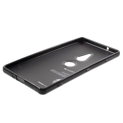 Sony Xperia XZ2 Mercury juodas kieto silikono TPU dėklas - nugarėlė / Priedai.lt