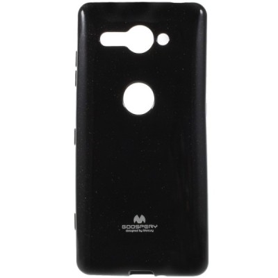 Sony Xperia XZ2 Compact Mercury melns cieta silikona (TPU) apvalks / vacins.lv