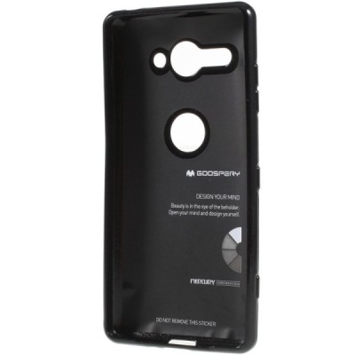 Sony Xperia XZ2 Compact Mercury melns cieta silikona (TPU) apvalks / vacins.lv