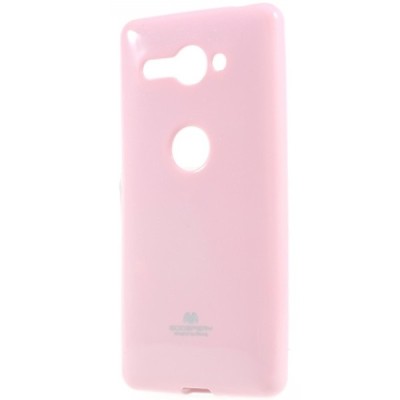 Sony Xperia XZ2 Compact Mercury šviesiai rožinis kieto silikono TPU dėklas - nugarėlė / Priedai.lt