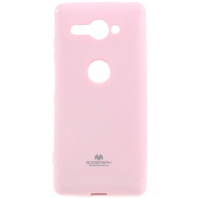 Sony Xperia XZ2 Compact Mercury šviesiai rožinis kieto silikono TPU dėklas - nugarėlė / Priedai.lt