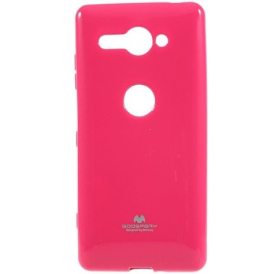 Sony Xperia XZ2 Compact Mercury tamsiai rožinis kieto silikono TPU dėklas - nugarėlė / Priedai.lt