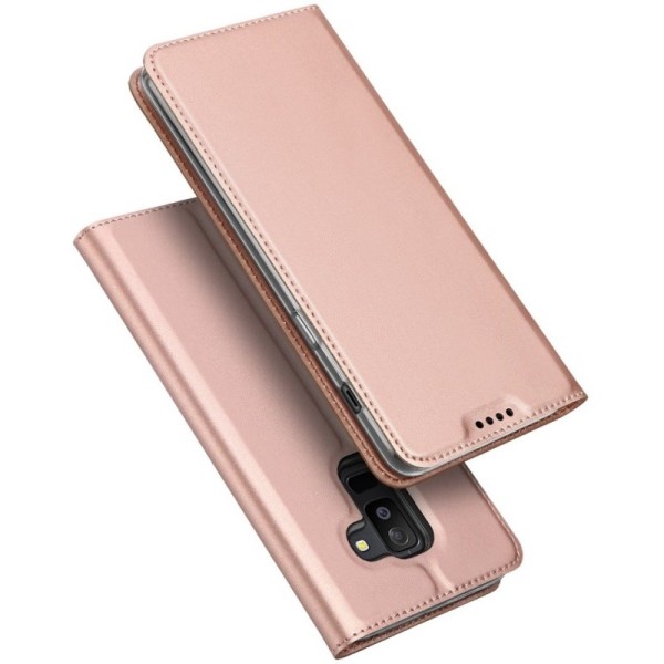 „Dux Ducis“ Skin atvērams maciņš - rozs (Galaxy A6+ 2018)