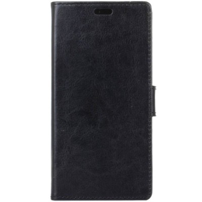 Samsung Galaxy A6+ 2018 atverčiamas juodas odinis dėklas, knygutė - piniginė / Priedai.lt