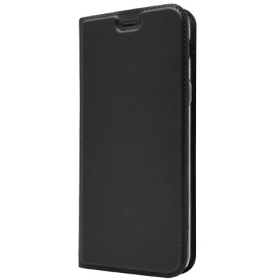 Samsung Galaxy A6 2018 (A600F) „Dux Ducis“ Skin sērijas melns ādas atvērams maciņš / Vacins.lv