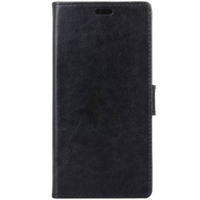 Samsung Galaxy A6 2018 (A600F) atvēramais ādas melns maciņš, grāmata (maks) / Vacins.lv