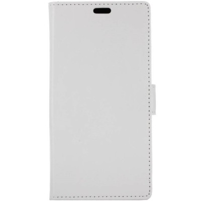 Samsung Galaxy A6 2018 (A600F) atvēramais ādas balts maciņš, grāmata (maks) / Vacins.lv