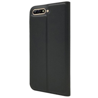 „Dux Ducis“ Skin serijos Huawei Y6 2018 (Honor 7A) pilkas odinis atverčiamas dėklas / Priedai.lt