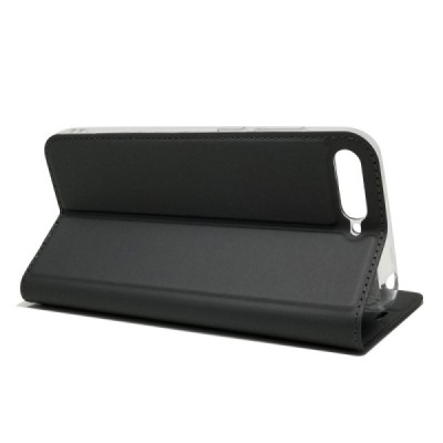 „Dux Ducis“ Skin serijos Huawei Y6 2018 (Honor 7A) pilkas odinis atverčiamas dėklas / Priedai.lt