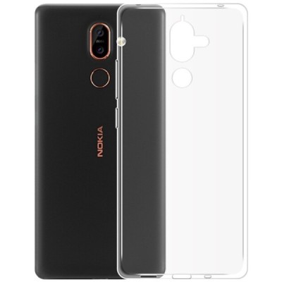 Nokia 7 Plus cieta silikona dzidrs (TPU) apvalks / vacins.lv