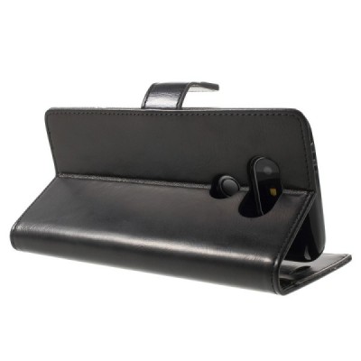 Mercury Blue Moon atverčiamas LG G5 (H850) juodas odinis dėklas - piniginė / Priedai.lt