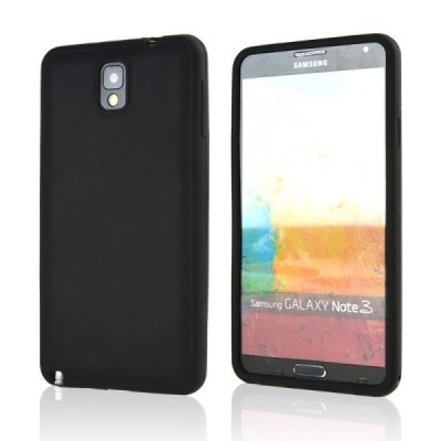 Samsung Galaxy Note 3 juodas silikoninis TPU dėklas / Priedai.lt