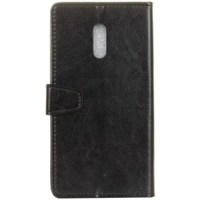 Xiaomi Redmi 5 atvēramais ādas melns maciņš, grāmata (maks) / Vacins.lv