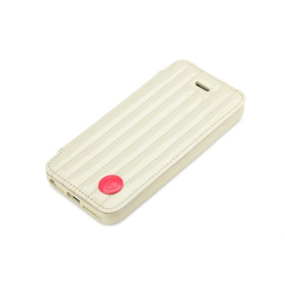 Smėlio spalvos „8thdays“ Jessie's Melody prabangus atverčiamas Apple iPhone SE (5, 5s) dėklas (dėkliukas) / Priedai.lt