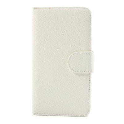 Odinis atverčiamas baltas Samsung Galaxy Note 3 dėklas - piniginė / Priedai.lt