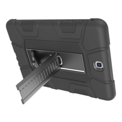 Samsung Galaxy Tab A 9.7 (T555, T550) sustiprintos apsaugos dėklas - juodas - nugarėlė / Priedai.lt