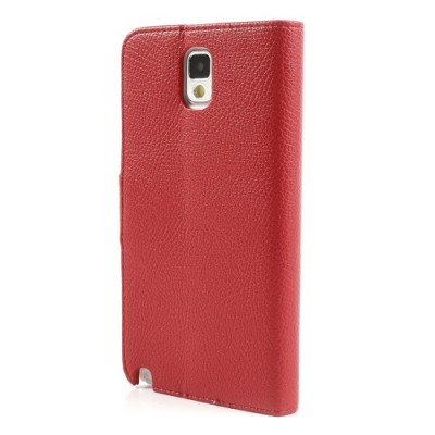 Odinis atverčiamas radonas Samsung Galaxy Note 3 dėklas (dėkliukas) - piniginė / Priedai.lt