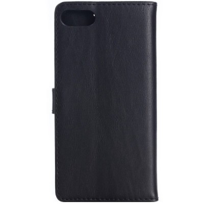 Huawei Honor 10 atvēramais ādas melns retro maciņš (maks) / Vacins.lv