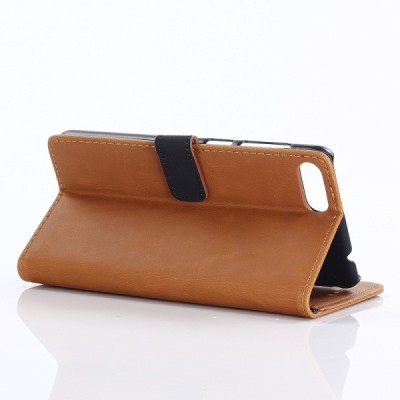 Huawei Honor 10 atvēramais ādas gaiši brūns retro maciņš (maks) / Vacins.lv