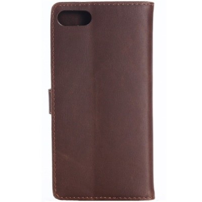 Huawei Honor 10 atvēramais ādas tumši brūns retro maciņš (maks) / Vacins.lv
