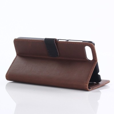 Huawei Honor 10 atvēramais ādas tumši brūns retro maciņš (maks) / Vacins.lv