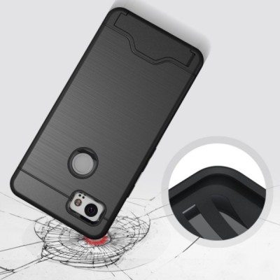 Google Pixel 2 XL pastiprinātas aizsardzības melns apvalks / Vacins.lv