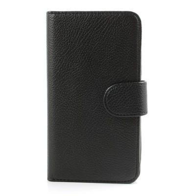 Odinis atverčiamas juodas Samsung Galaxy Note 3 dėklas (dėkliukas) - piniginė / Priedai.lt