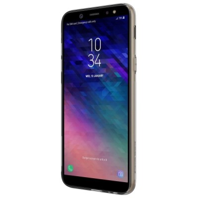 Samsung Galaxy A6 2018 (A600F) Nillkin Nature pelēks (caurspīdīgs) silikona planākais apvalks / Vacins.lv