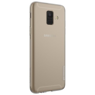 Samsung Galaxy A6 2018 (A600F) Nillkin Nature pelēks (caurspīdīgs) silikona planākais apvalks / Vacins.lv
