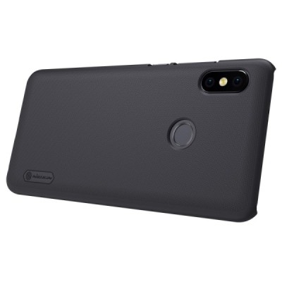 Xiaomi Redmi Note 5 2018 (Redmi Note 5 Pro) Nillkin Frosted Shield melns plastmasas apvalks / vacins.lv